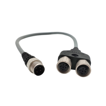 M12 Male para M12 Cabo do conector feminino