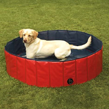 Piscina de cachorro dobrável Piscina de animais de estimação de PVC pesados