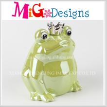 Top Selling Decoration Frog Shaped Ceramic Piggy Bank