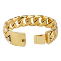 Stainless Steel Chunky Gold Chain Link Bracelet