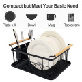 Wooden Handle Kitchenware Metal Dish Rack