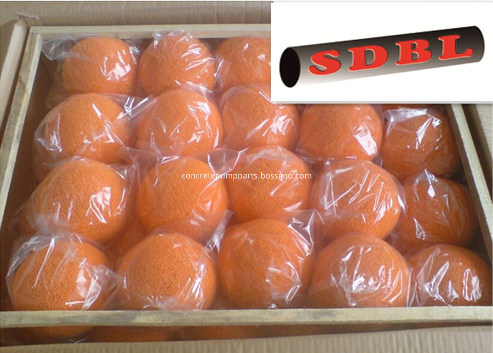concrete pump cleaning ball package