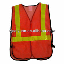 hi-visible reflective safety mesh vest