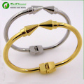 Wholesale fashion hot sale personality Stainless steel gold nail opening bracelet