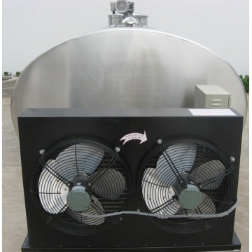 Refrigerated milk cooling storage tank