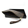 Luxury Trendy Leopard Clutch with Strap Evening Bag