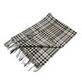 Motif de chèque de mode Foulard châle en laine pure