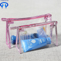 Transparent cosmetic bag with large portable capacity