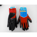 Polyester Shell Nitrile Sandy Coated Safety Work Gloves (N3401)