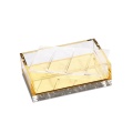 Luxury Acrylic Soap Dish Gold Base