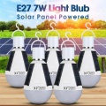 E27 Ampoule solaire à LED rechargeable