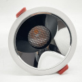 Aluminum spotlight anti glare led recessed round downlight