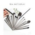 12 Pieces Professional Grey Cone Makeup Brush Set