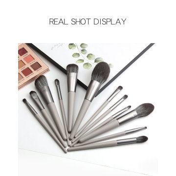 12 Pieces Professional Grey Cone Makeup Brush Set