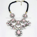 jewelry european pink sakura acrylic beads diffuser multi colored crystal necklace