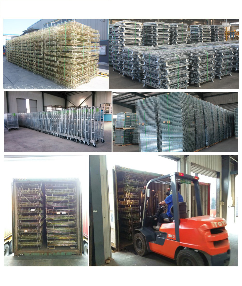 Collapsible Wire Pallet Cage