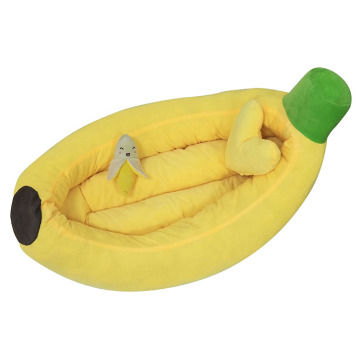 Banana barco forma elegante cama del animal doméstico