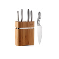 Ensemble de couteaux de cuisine Garwin 6 pièces avec bloc de bambou