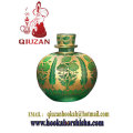 Small Patterned Bronze  Hookah Bottle