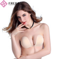 Solid Color Strapless Invisible Silicone Stick On Bra