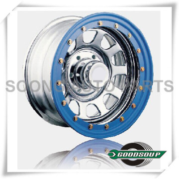 Daytona-Beadlock Wheels GS-204-2F Steel Wheel de 15 &quot;a 17&quot; con diferentes PCD, Offset y orificio de ventilación