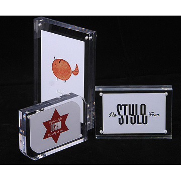 Customized clear acrylic photo frame