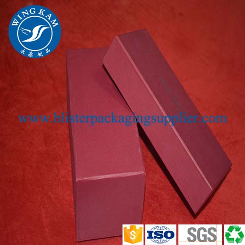 red luxury paper packaging box,