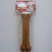 Dog Chew of 8.5" Smoked Pork Hide Pressed Bone for Dog