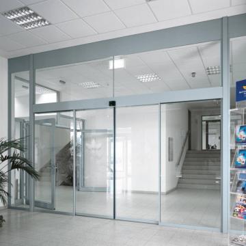 Commercial automatic sensor glass sliding door