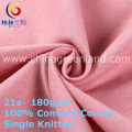 Cotton Knitted Single Jersey Fabric for Textile Clothes (GLLML407)