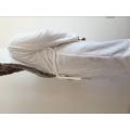 100%Polyester Fleece White Heavier Bathrobe