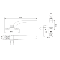 Flügelfenstergriff aus Aluminiumlegierung im neuen Stil