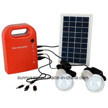 Мини-портативная солнечная система освещения для внутреннего или домашнего освещения