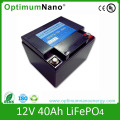 Rechargeable MSDS 12V 40ah LiFePO4 Battery Pack