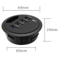 4 puertos USB 3.0 OTG cargador Hub con cable de alimentación y adaptador