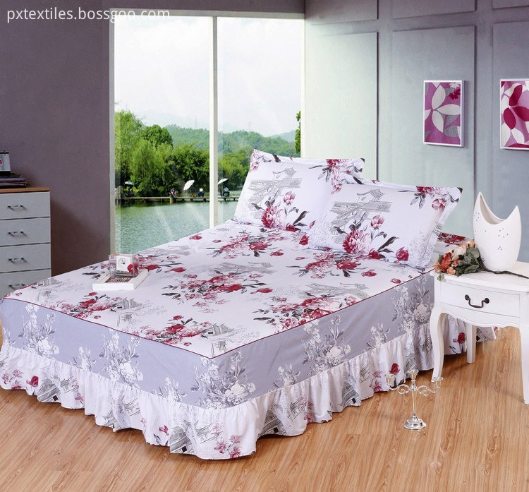  Printed Dust Ruffle Bed Skirt