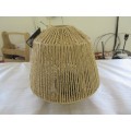 Inspección de calidad de la lámpara tejida de la cuerda de papel en Shandong