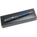 Ensemble de cadeaux senior pour entreprises Stylo en métal bleu marine