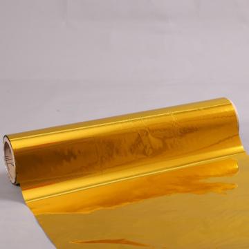 Golden coated metallized PET film