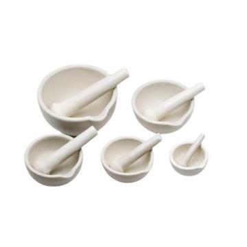 Argamassas de porcelana com bico e pilas 80mm