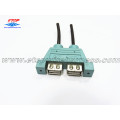 Conector hembra doble USB