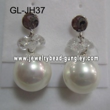 sexy shell pearl earrings