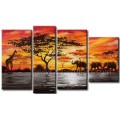 Home Decoration Wall Art African Painting on Canvas (AR-156)