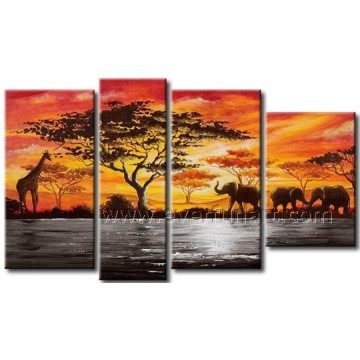 Home Decoration Wall Art African Painting on Canvas (AR-156)