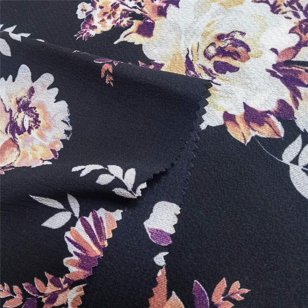 100% Polyester Printed Chiffon Fabric 