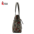 Grey Leather Hobo Shoulder Bags for Ladies