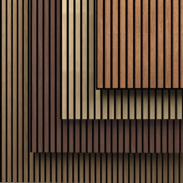 Panel de pared interior MDF Slat Wood Panel acústico
