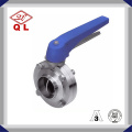 Sanitary Clamped Welded Threaded Butterfly Valve