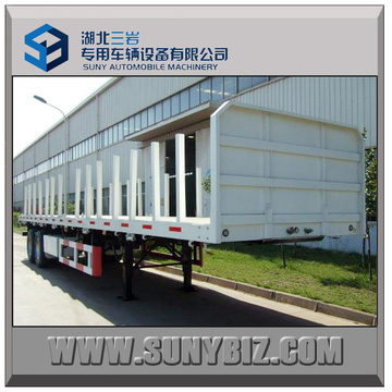 30t ~ 50t 2axles Flachbett Log Semi Trailer