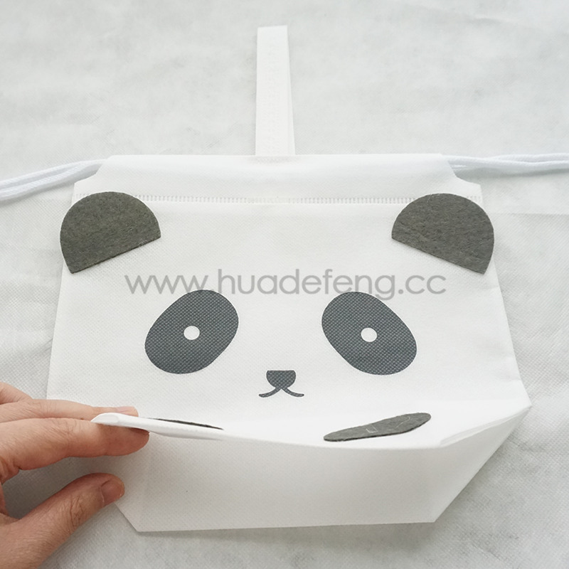 panda drawstring bag